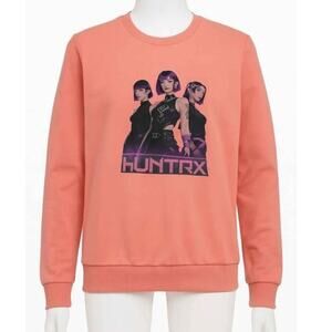 K-Pop Demon Hunters "HUNTRX" Sweatshirt Coral Pink – Youth11/12